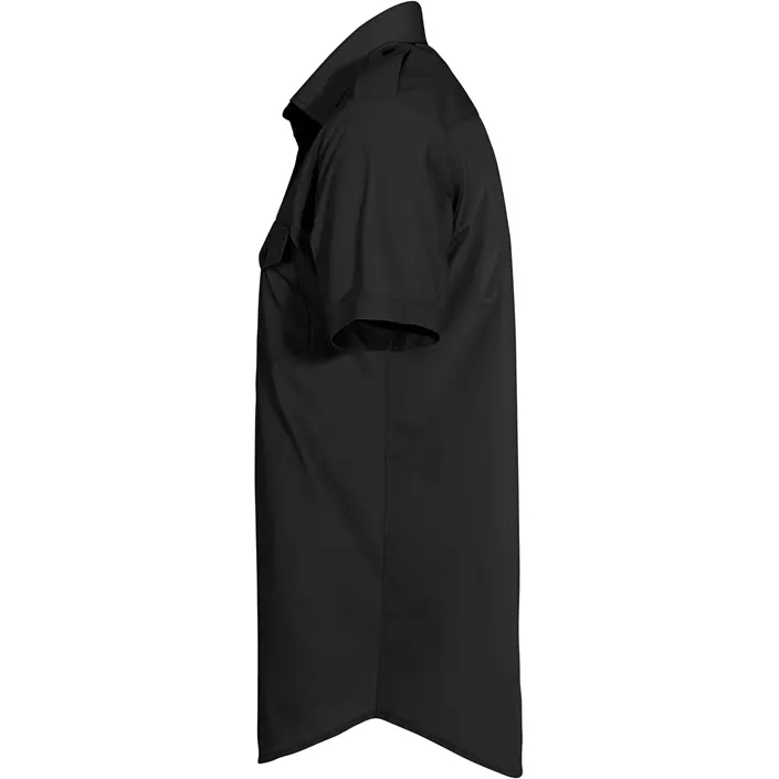 Derby of Sweden Maverick Slim fit kortärmad pilotskjorta, Black, large image number 3