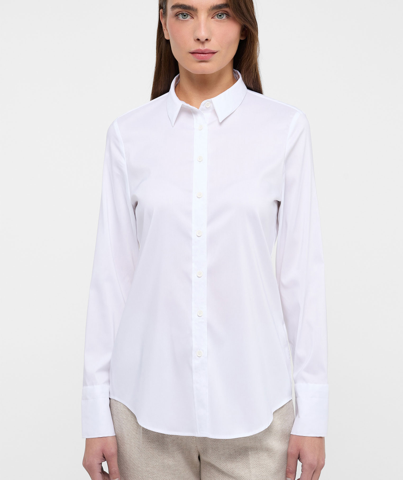 Eterna Performance Fitted fit women's shirt, White, large image number 1