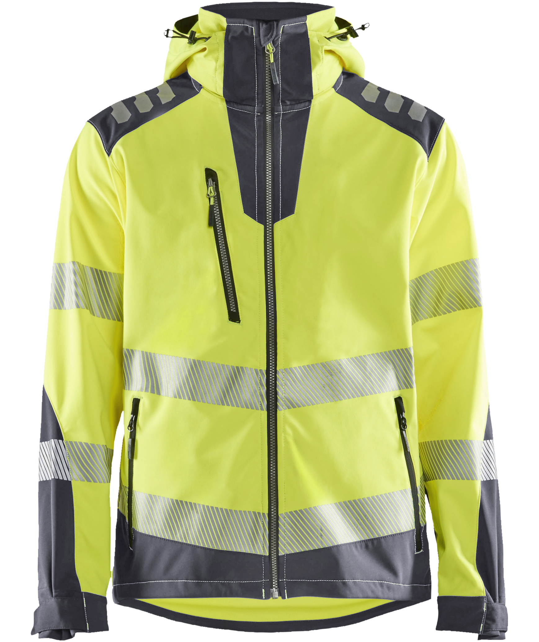 Bl&aring;kl&auml;der softshelljacka, Varsel Gul/Gr&aring;, Varsel Gul/Gr&aring;, swatch