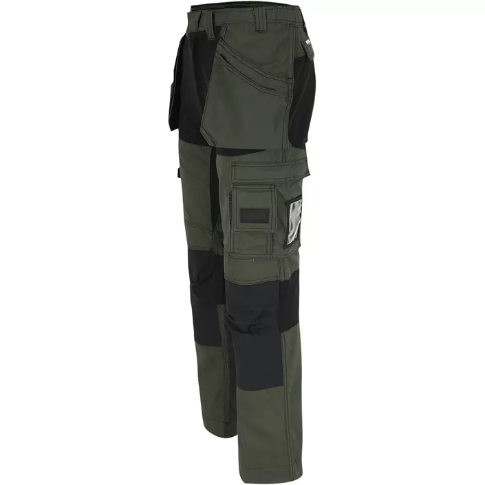 HEROCK Spector håndværkerbukser, Dark Khaki/Black, large image number 5