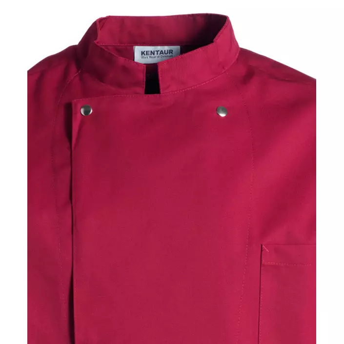 Kentaur short-sleeved unisex chefs jacket, Bordeaux, large image number 1