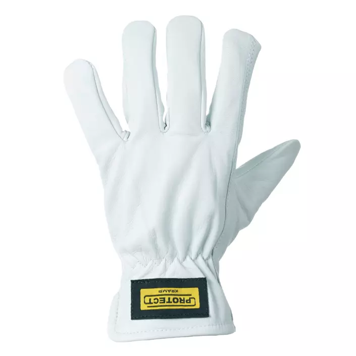 Kramp 3.007 goatskin work gloves, White, large image number 0