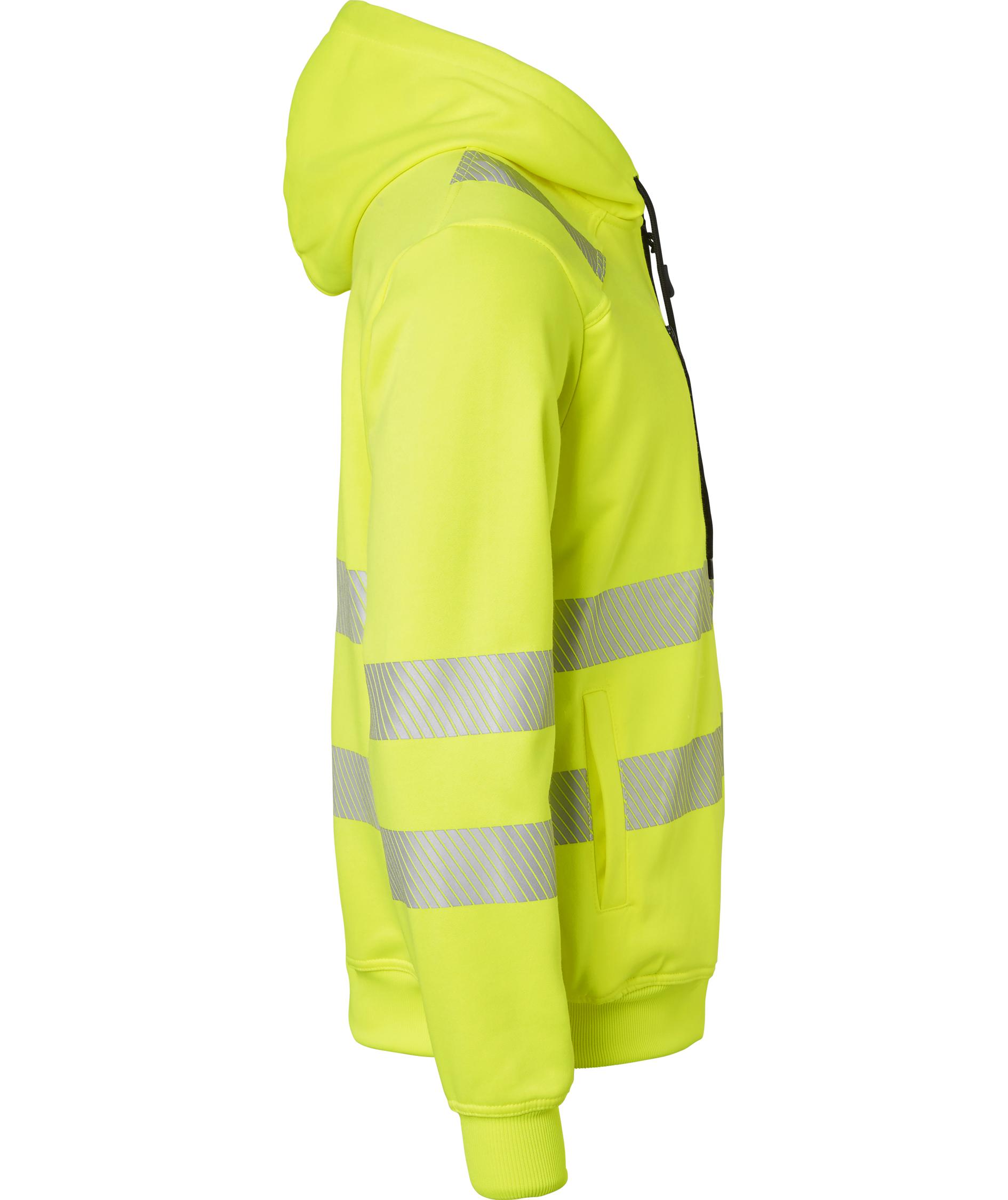 Top Swede hoodie with zipper 271, Hi-Vis Yellow, large image number 2