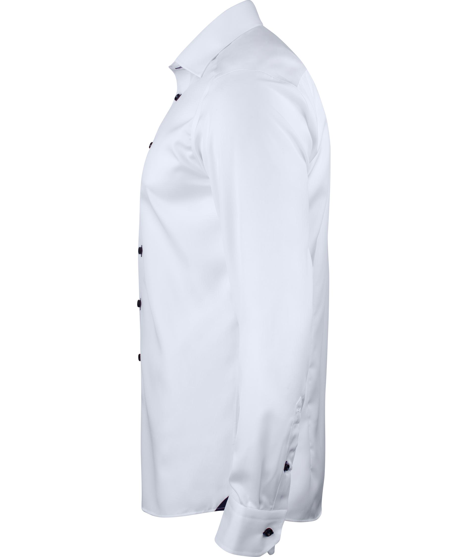 J. Harvest & Frost Twill Red Bow 20 slim fit shirt, White/navy, large image number 4