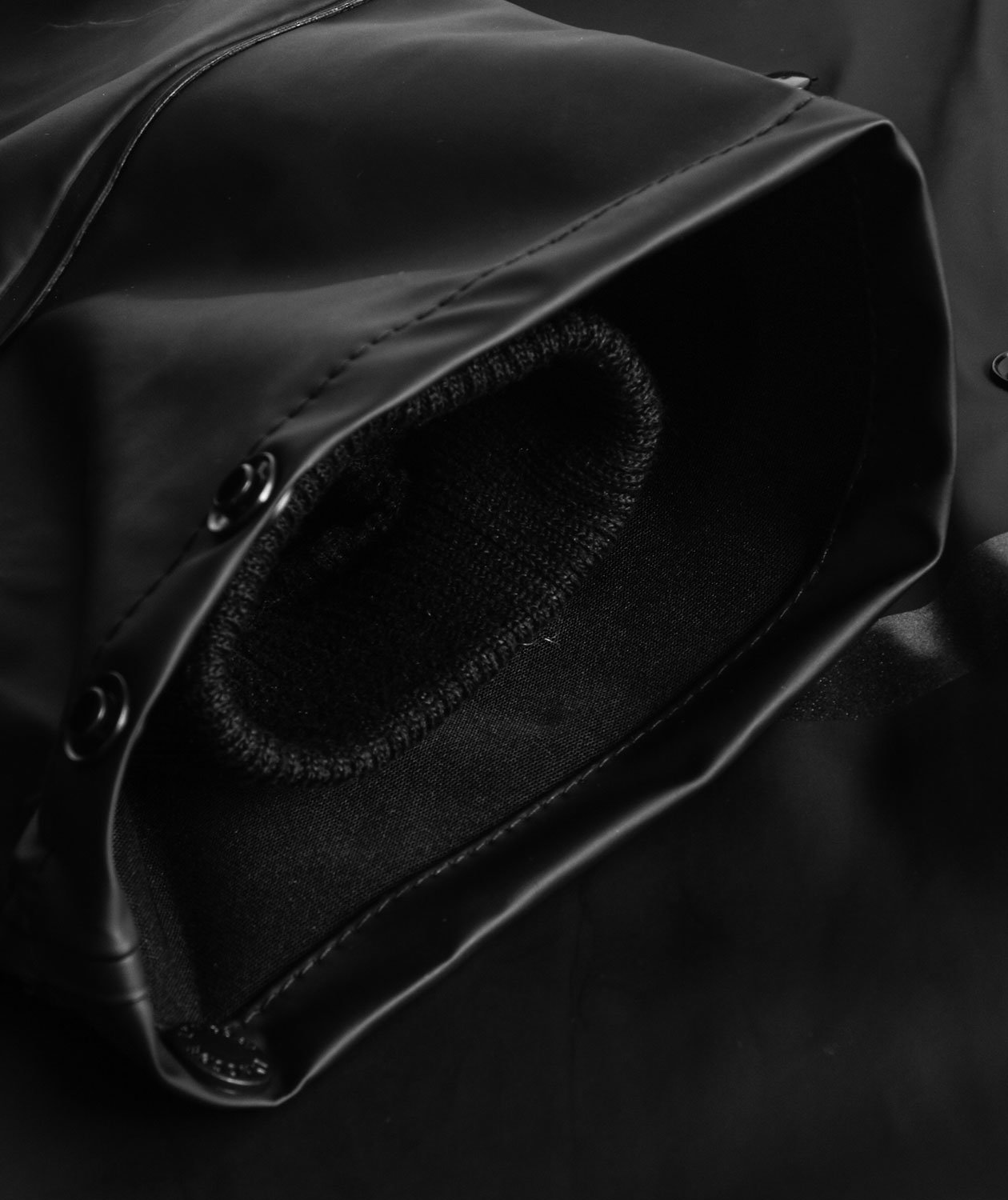 Lyngs&oslash;e PU/PVC rain jacket, Black, large image number 4