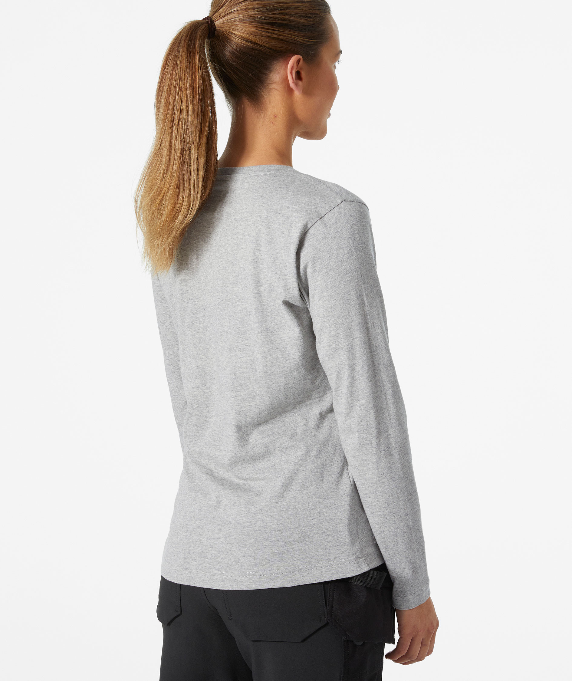 Helly Hansen Classic long-sleeved women's T-shirt, Grey melange, large image number 3
