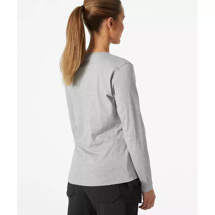 Helly Hansen Classic long-sleeved women's T-shirt, Grey melange, large image number 3