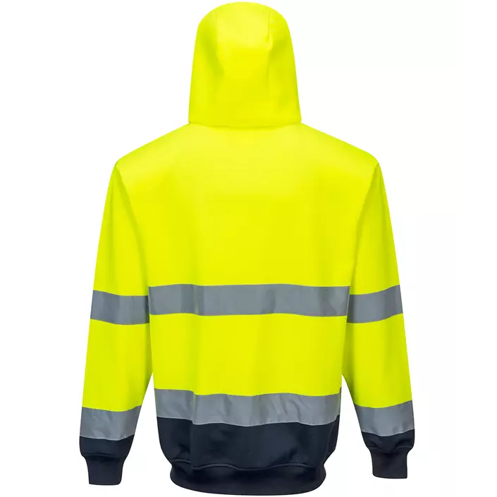 Portwest hoodie, Hi-Vis yellow/marine, large image number 1