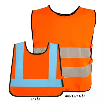 YOU Gøteborg reflective safety vest for kids, Hi-vis Orange