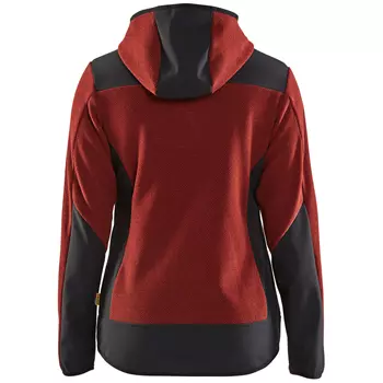 Blåkläder women's knitted jacket, Burnt Red/Black