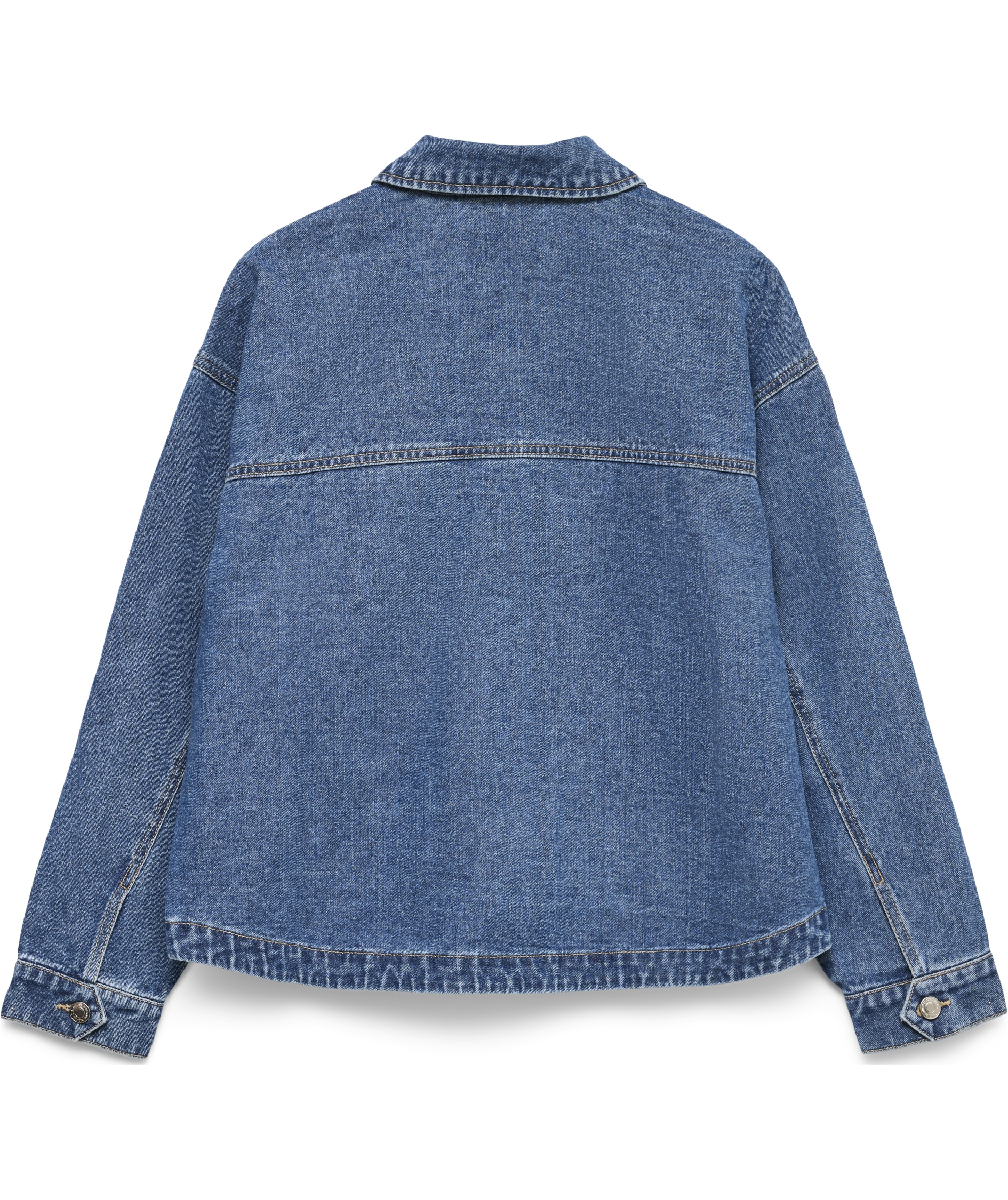 Vero Moda VMJAMIE Denim skjortejakke, Medium Blue Denim