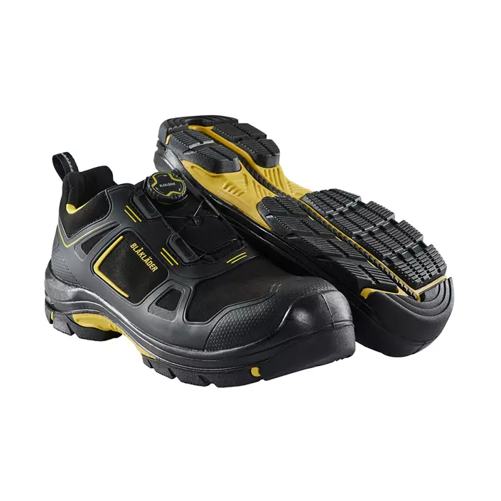 Blåkläder Gecko safety shoes S3, Black/Yellow, large image number 1
