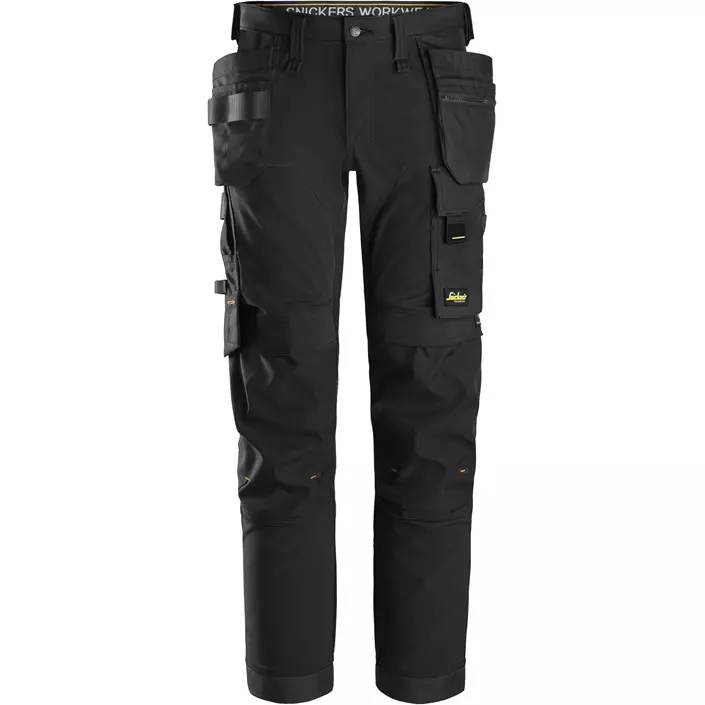 Snickers AllroundWork craftsman trousers 6275 full stretch, Black/Black, large image number 0