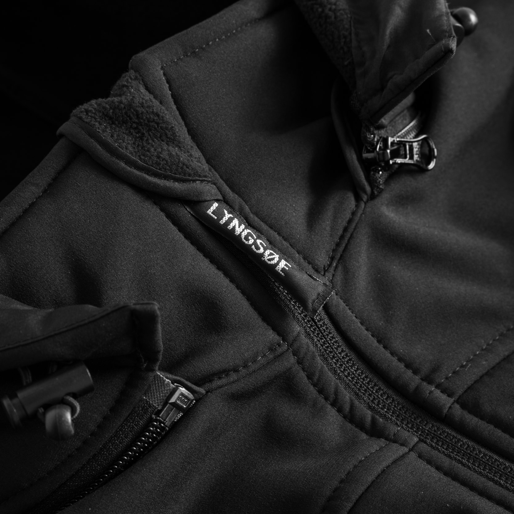 Lyngsoe ​softshell jacket, Black, large image number 3