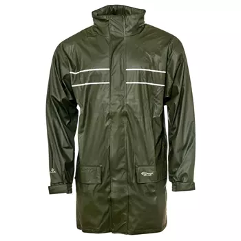 Elka Dry Zone D-Lux rain PU raincoat, Olive Green