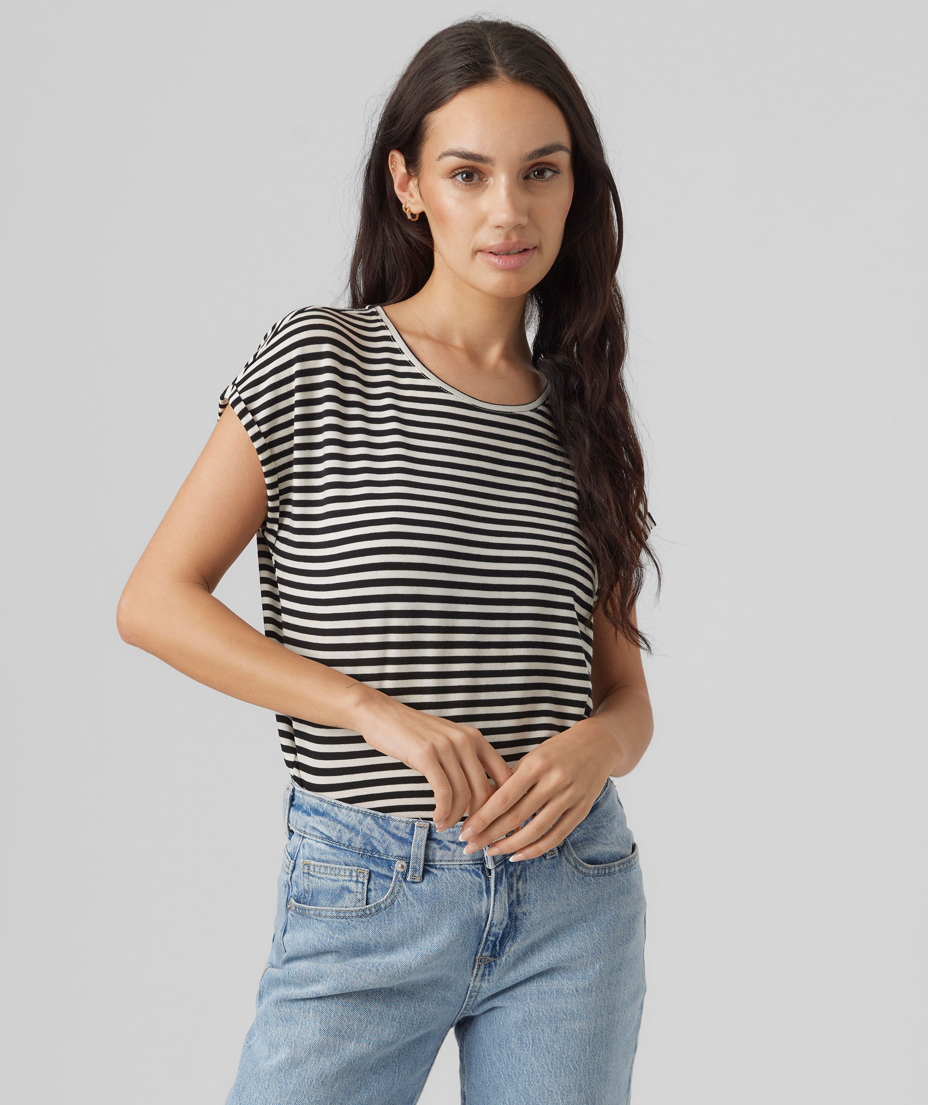 Vero Moda VMAVA STRIPE dame T-skjorte