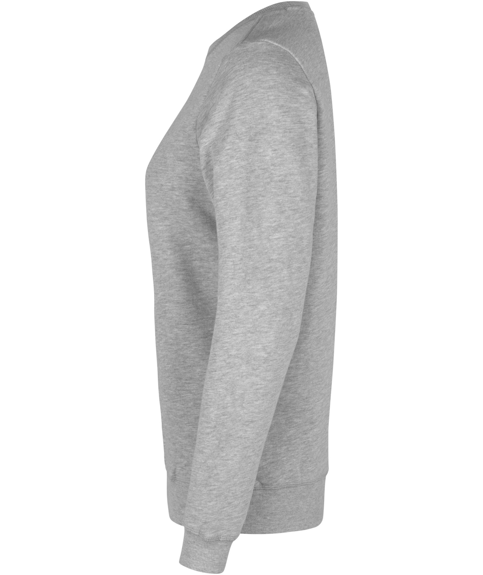 ID Bio Damen Sweatshirt, Hellgrau Melange, large image number 3