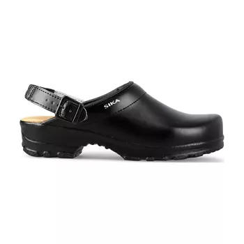 Sika Flex LBS clogs with heel strap OB, Black