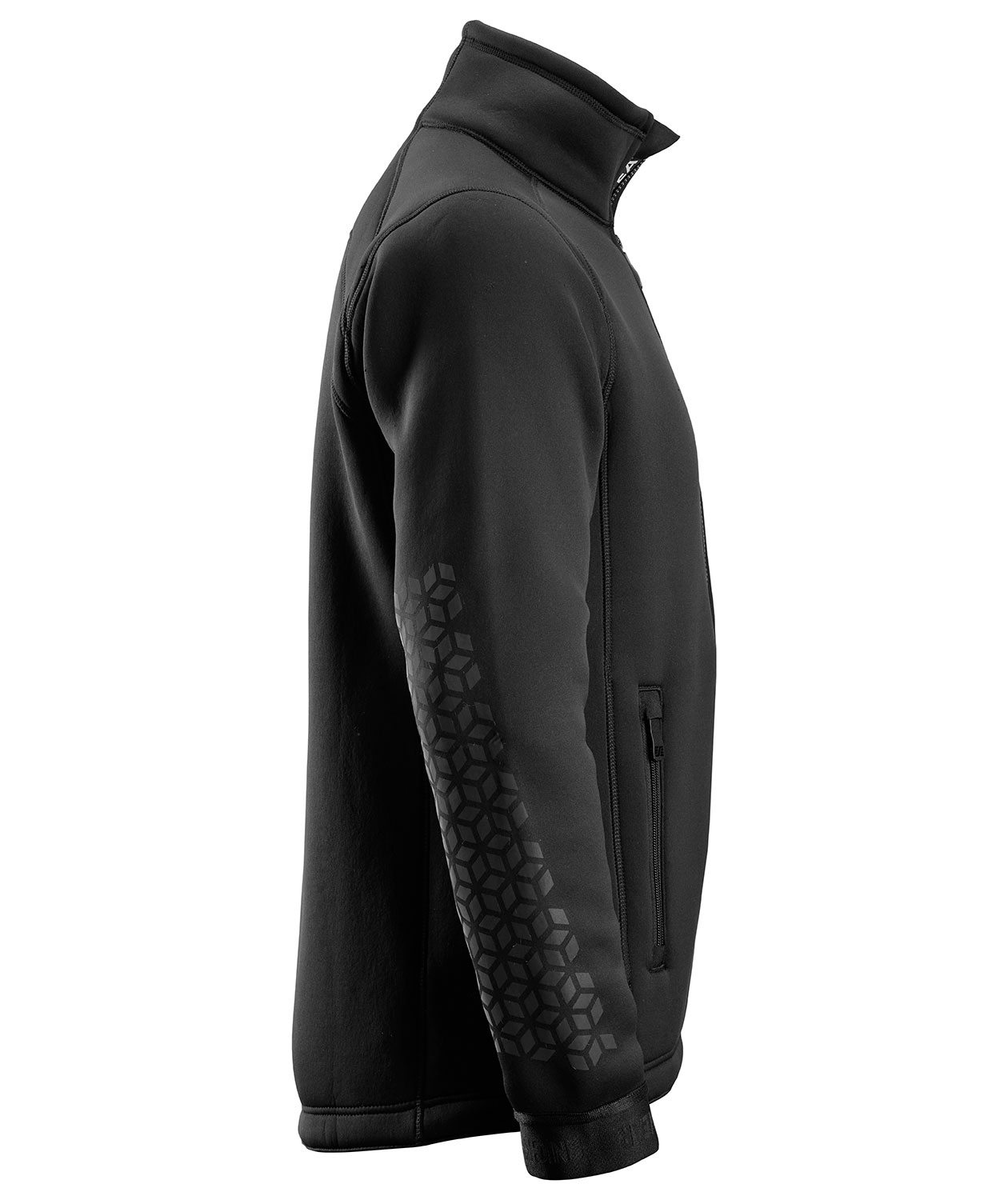 Snickers FlexiWork pile fleecejakke 8018, Sort, large image number 3