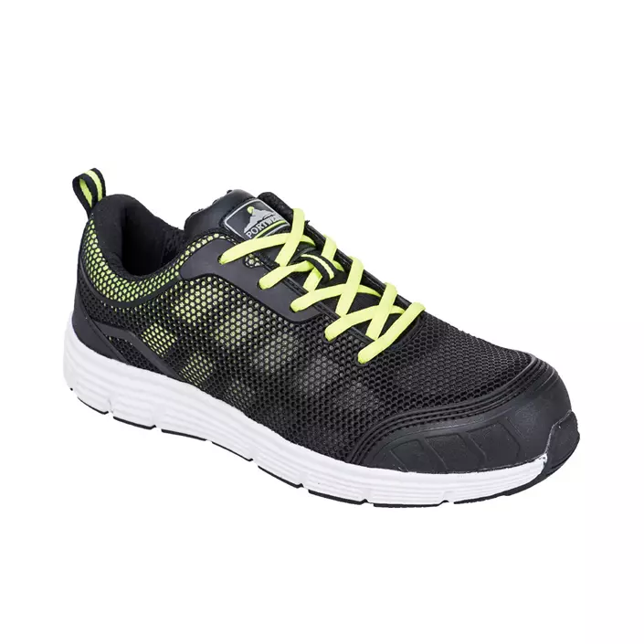 Portwest Steelite Tove Trainer safety shoes S1P, Black/Green, large image number 0
