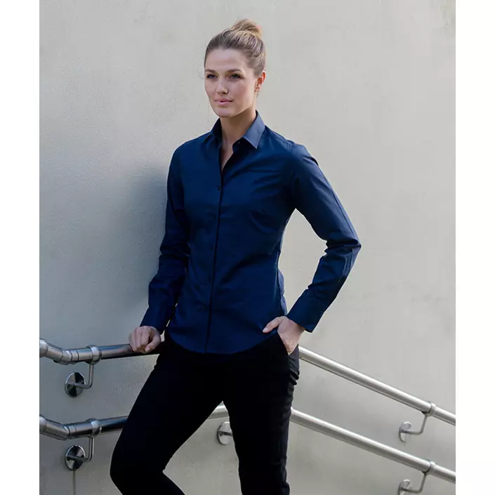 YOU Andria modern fit women's stretch shirt, Marine Blue, large image number 1