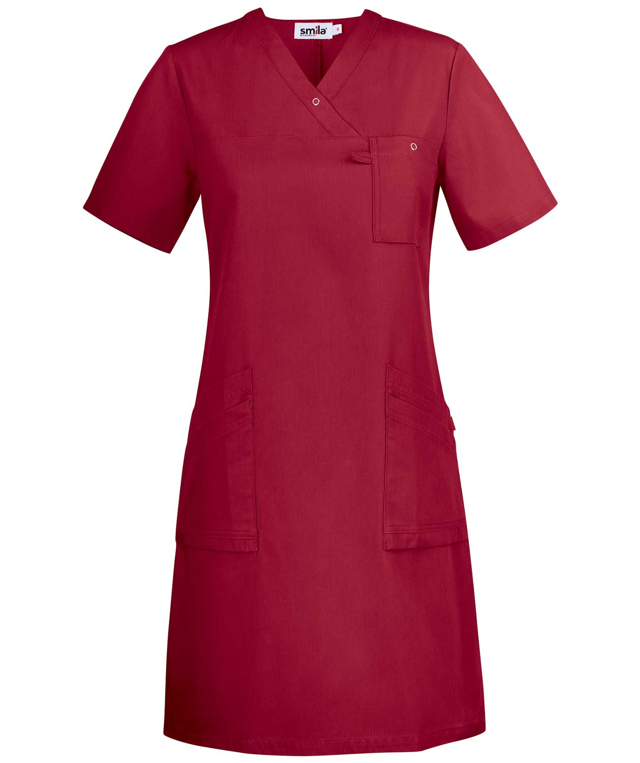Smila Workwear Adina dress, Dark Red, Dark Red, swatch