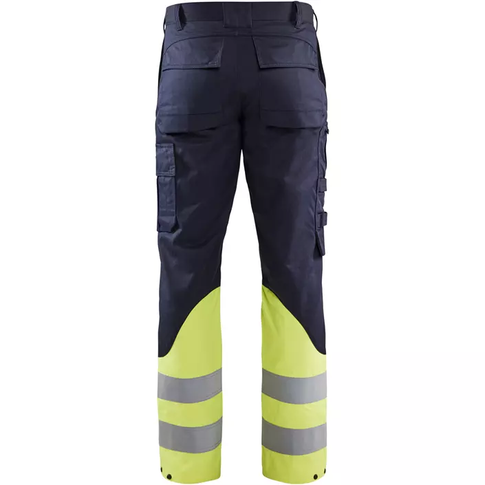 Blåkläder FR arbeidsbukse, Marine/Hi-Vis gul, large image number 2