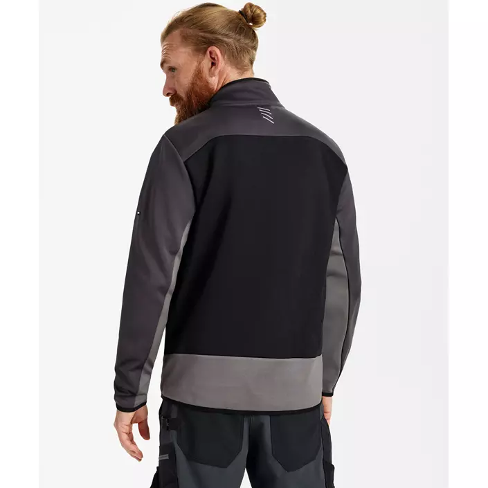 Engel Entire midlayer cardigan, Black/Anthracite Grey, large image number 4