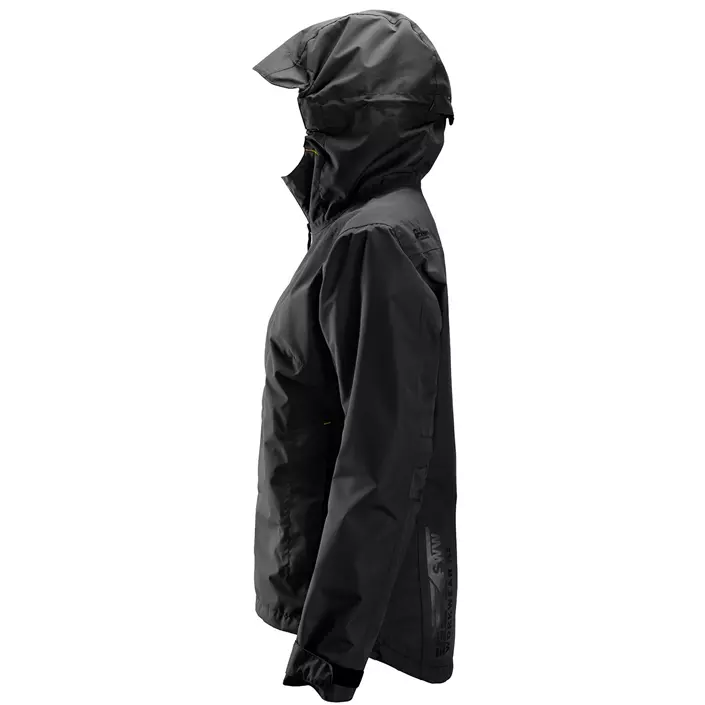 Snickers AllroundWork women's waterproof shell jacket 1367, Black, large image number 3