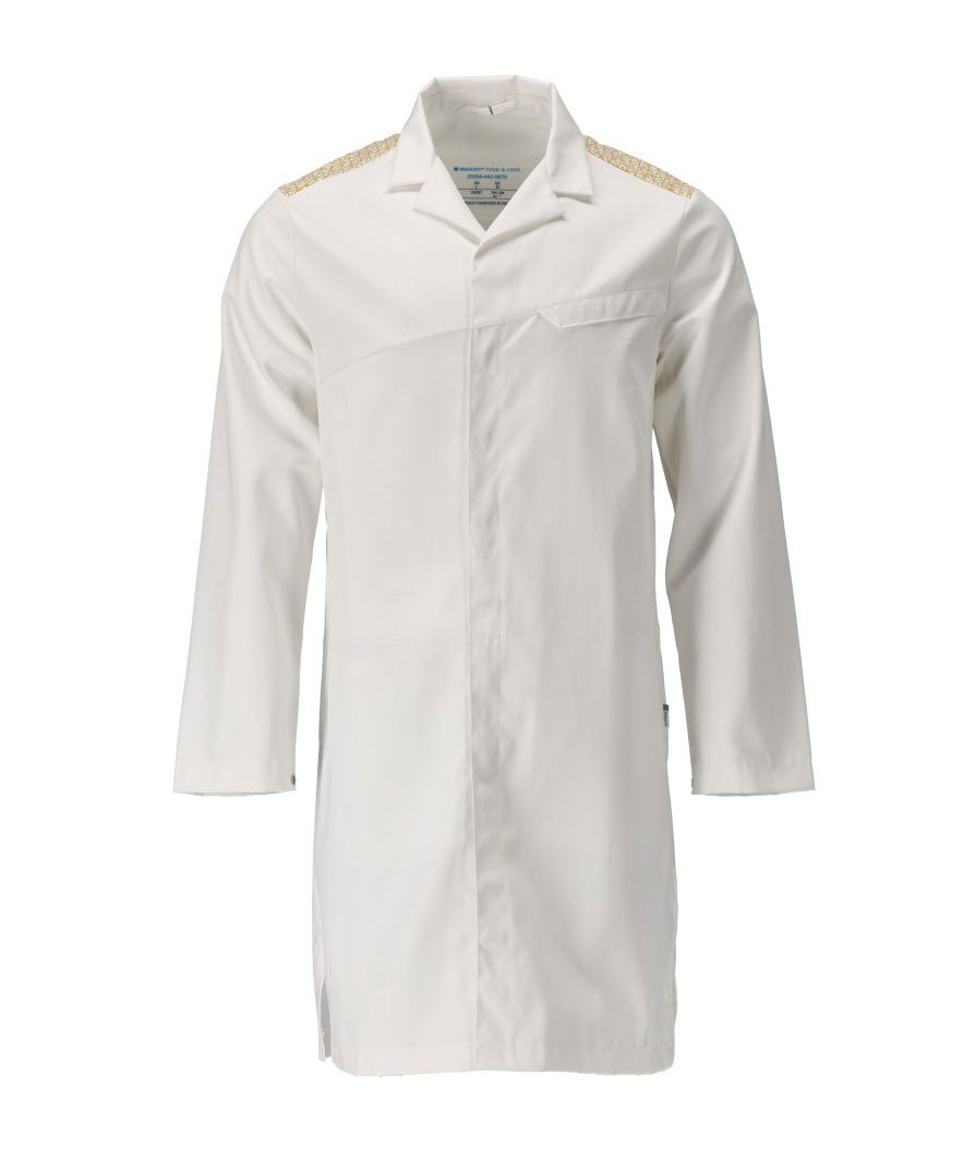 Mascot Food & Care HACCP-godkendt kittel, Hvid/Gr&aelig;sgr&oslash;n, Hvid/Gr&aelig;sgr&oslash;n, swatch