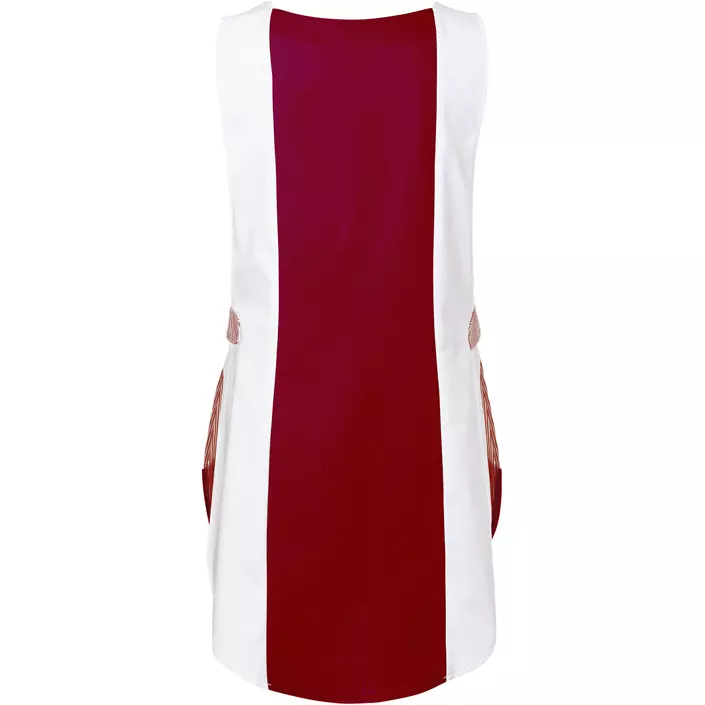 Karlowsky Laila Damen Sandwich Schürze, Bordeaux/white, large image number 1
