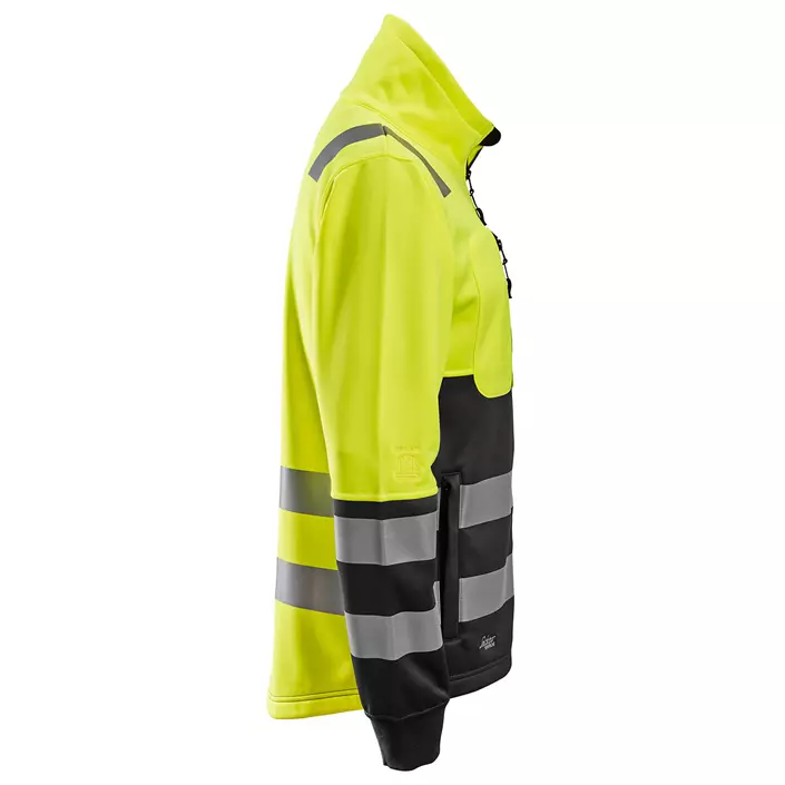 Snickers AllroundWork fleece jacket 8035, Hi-vis Yellow/Black, large image number 2
