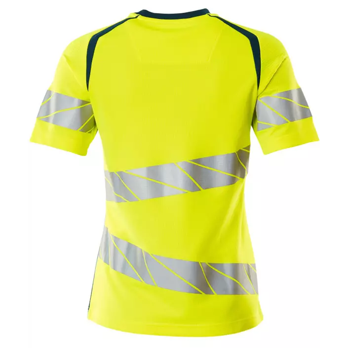 Mascot Accelerate Safe Damen T-Shirt, Hi-Vis Gelb/Dunkelpetroleum, large image number 1