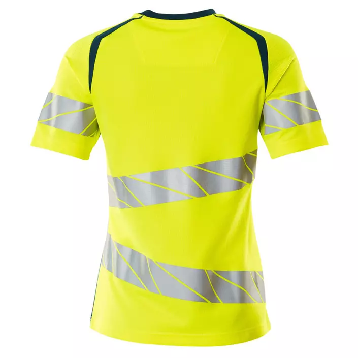 Mascot Accelerate Safe women's T-shirt, Hi-Vis Yellow/Dark Petroleum, large image number 1