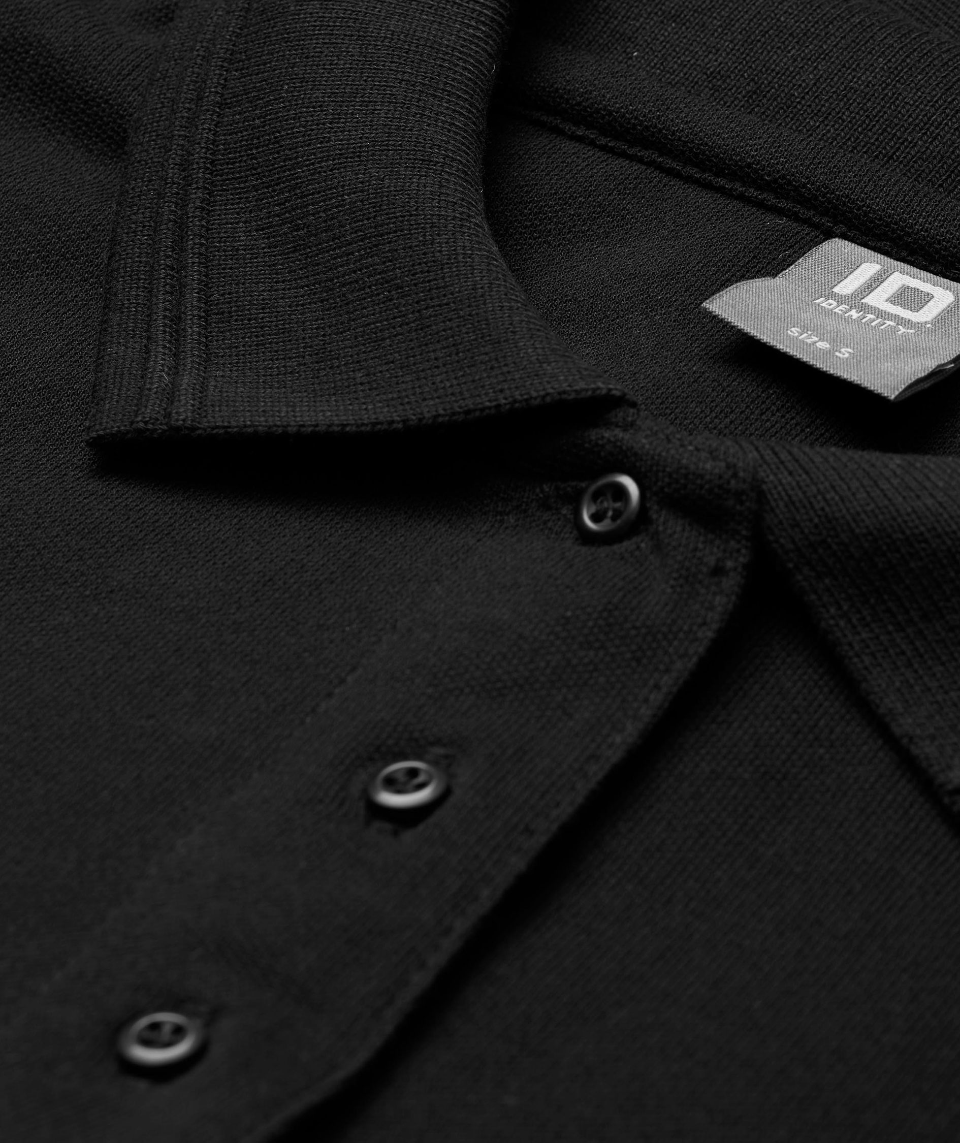 ID Klassisk dame Polo T-skjorte, Svart, large image number 3