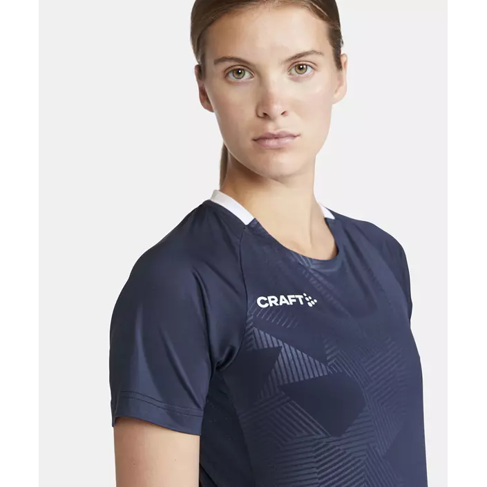 Craft Premier Solid Jersey dame T-shirt, Navy, large image number 3