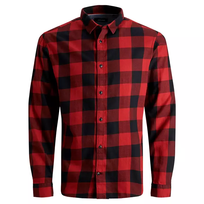 Jack & Jones JJEGINGHAM Slim fit twill skogsarbetare skjorta, Brick Red, large image number 0