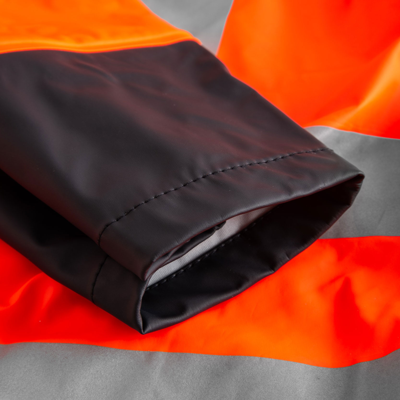 Lyngs&oslash;e Multinorm PU rain jacket, Hi-Vis Orange/Navy, large image number 2