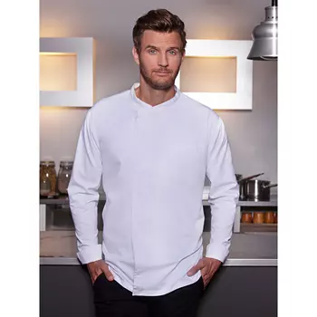 Karlowsky Basic langærmet kokke t-shirt, Hvid