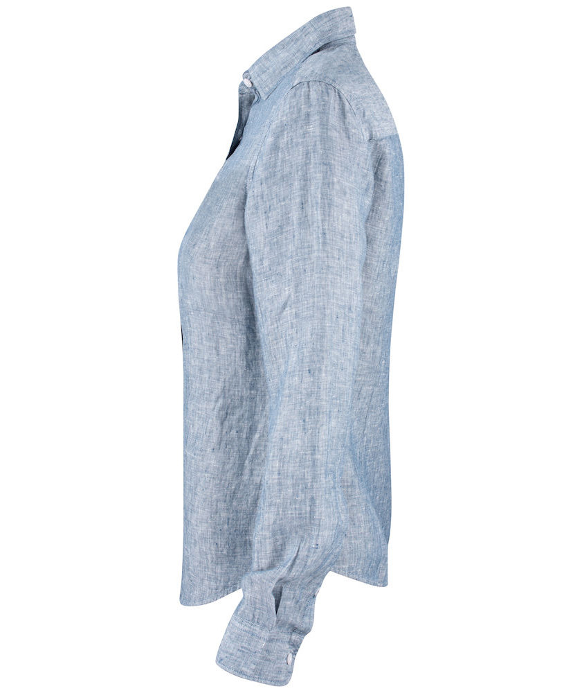 Cutter & Buck Summerland Modern fit linneskjorta dam, Denim Melange, large image number 3