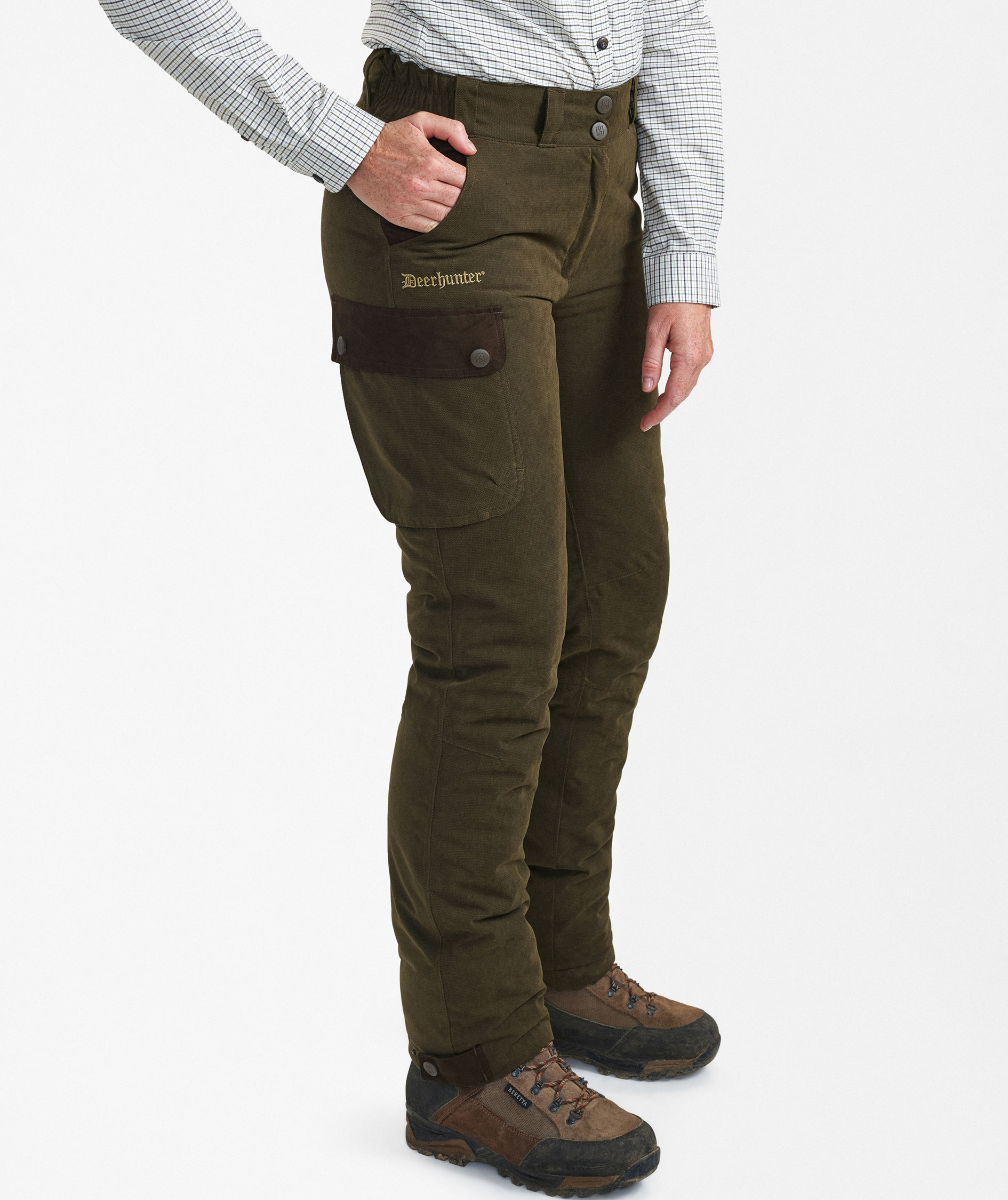 Deerhunter Eagle women's winter trousers, Tarmac green, large image number 3