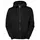 South West Franklin hoodie with full zipper, Black, Black, swatch