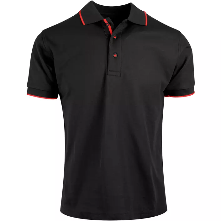 YOU Benidorm polo shirt, Black/Red, large image number 0