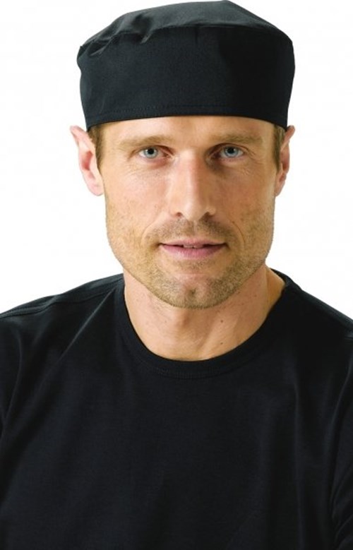 Kentaur kalott med kardborrekn&auml;ppning, Svart