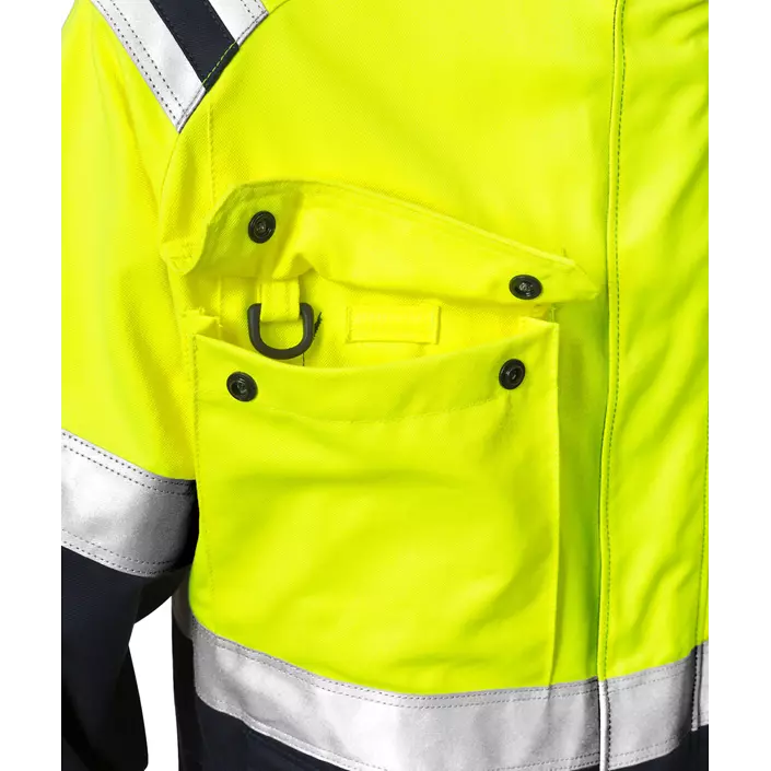 Fristads Flamestat work jacket 4176, Hi-Vis yellow/marine, large image number 2