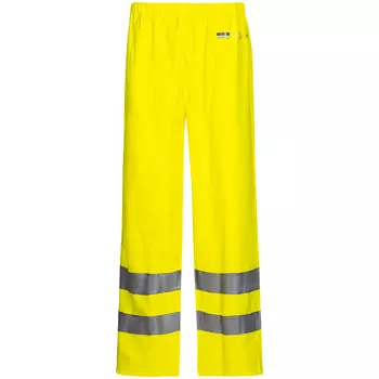 Lyngsøe PU/PVC rain trousers, Hi-Vis Yellow