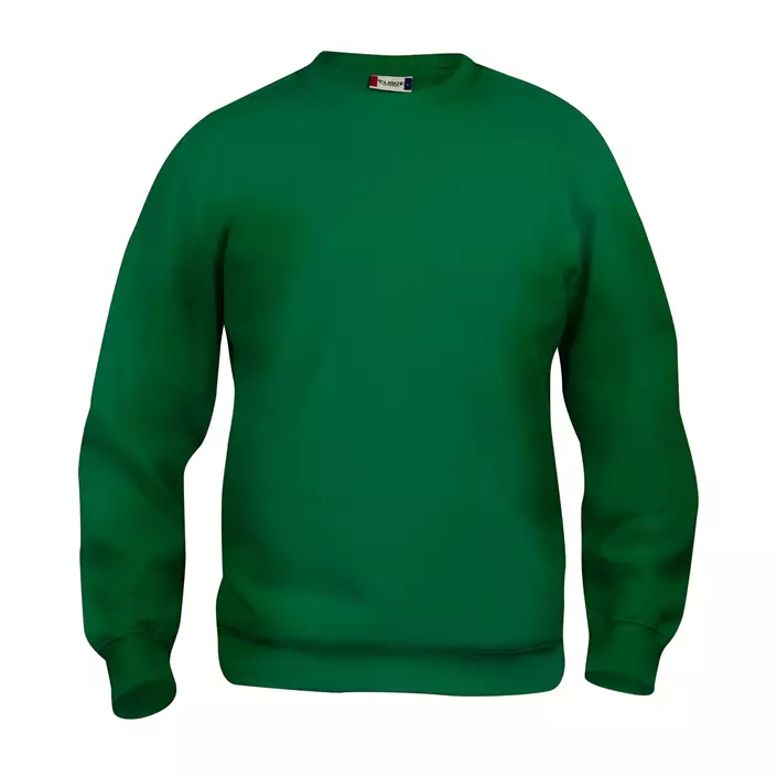 Clique Basic Roundneck trøje, Flaskegrøn, large image number 0
