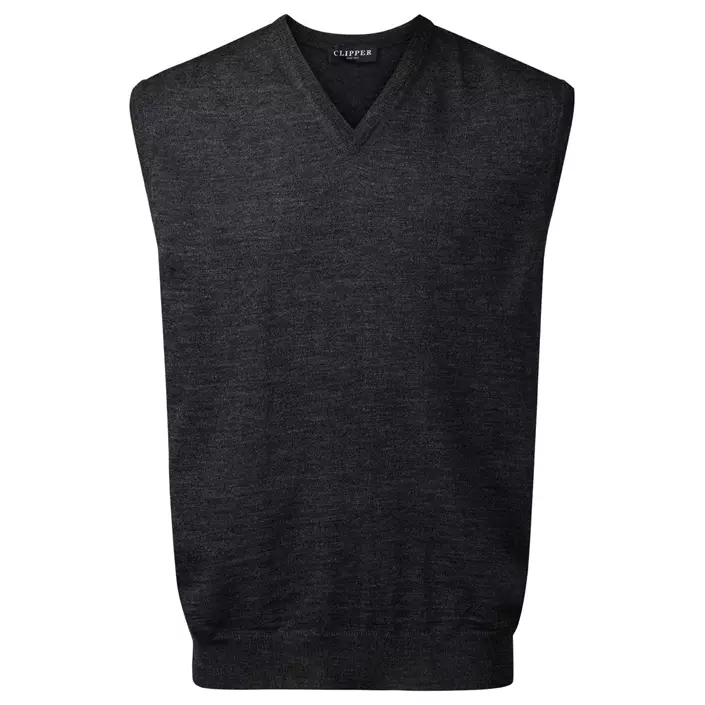 Clipper Milan slipover/vest with merino wool, Charcoal, large image number 0