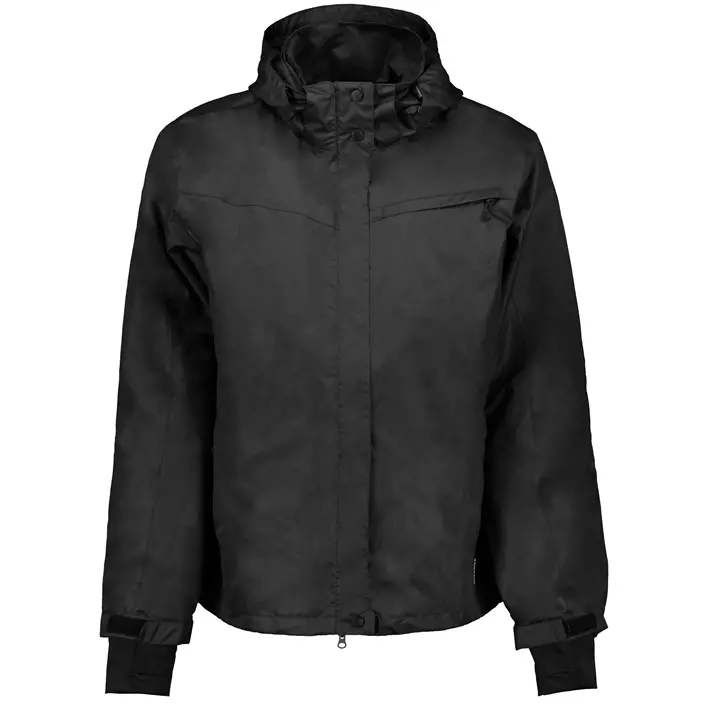 Pitch Stone Active-Pro Zip-in regnjakke, Black, large image number 0