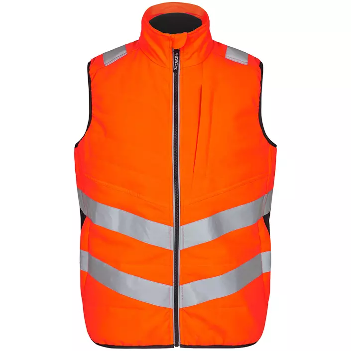 Engel Safety quiltet vest, Hi-vis orange/Grå, large image number 0